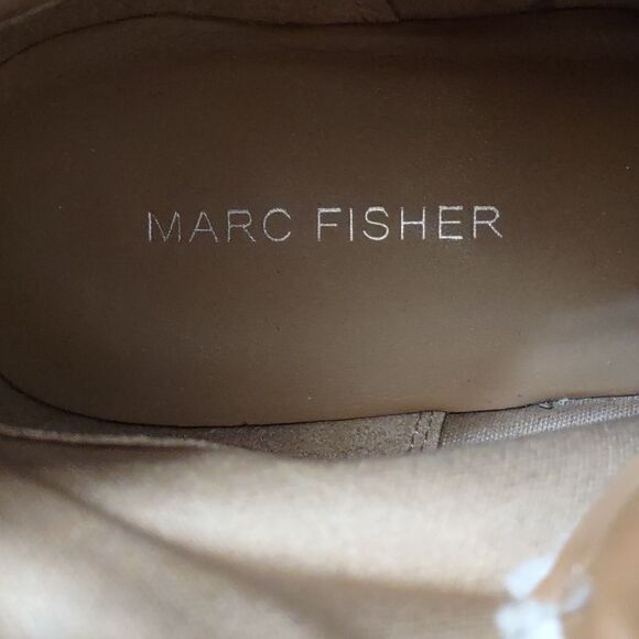 New Marc Fisher Women's Size 9M Hiking Boot Gorpcore Lace up Tan Suede Lace up - Picture 7 of 9